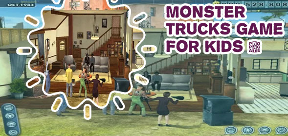 Monster truck game for kids